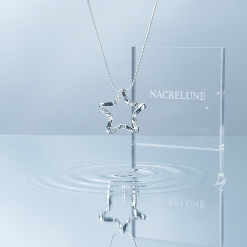 Pendentif etoile en argent véritable NACRELUNE