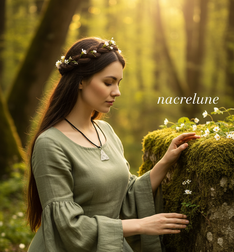 Pendentif Triquetra en Pierre Naturelle | Bijou Celtique – Nacrelune NACRELUNE pendentif