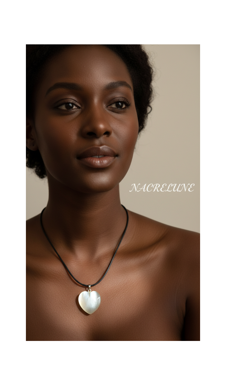 Pendentif cœur œil de chat – 6 couleurs au choix-NACRELUNE NACRELUNE pendentif