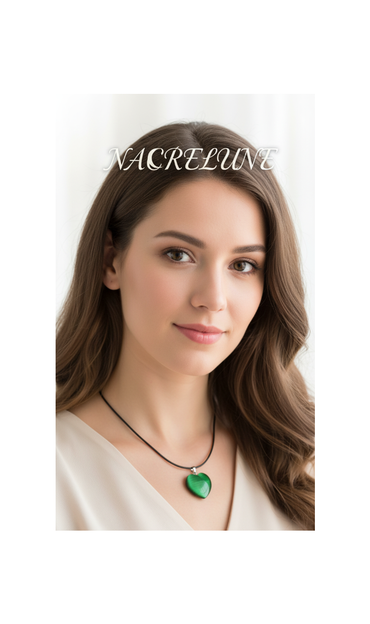 Pendentif cœur œil de chat – 6 couleurs au choix-NACRELUNE NACRELUNE pendentif