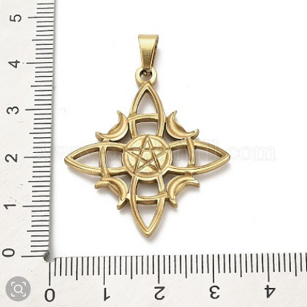 Pendentif Magique Lune & Étoile – Plaqué Or | NACRELUNE NACRELUNE pendentif