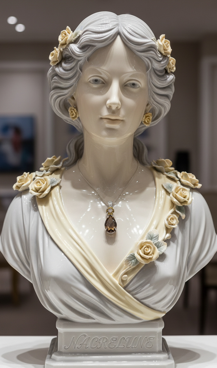 Pendentif en Argent 925 avec Citrine et Quartz Fumé Taillés | NACRELUNE NACRELUNE pendentif