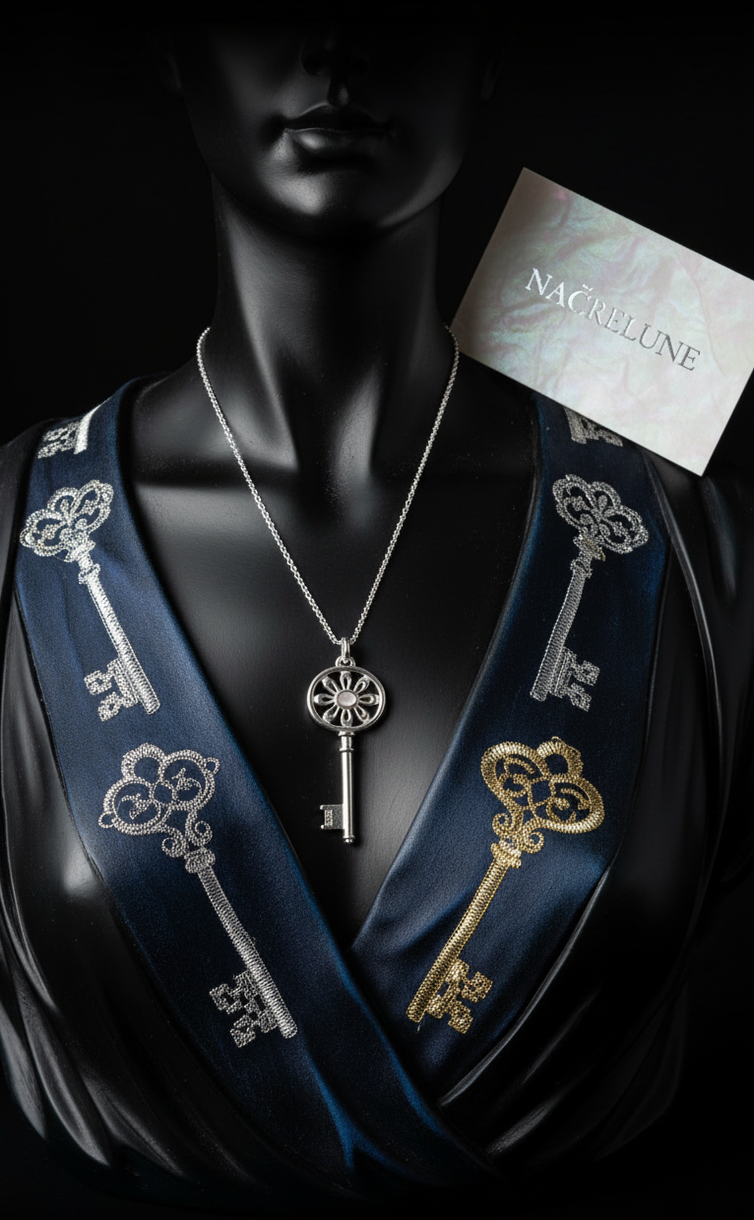 Clé Pendentif en Argent 925 | NACRELUNE NACRELUNE pendentif