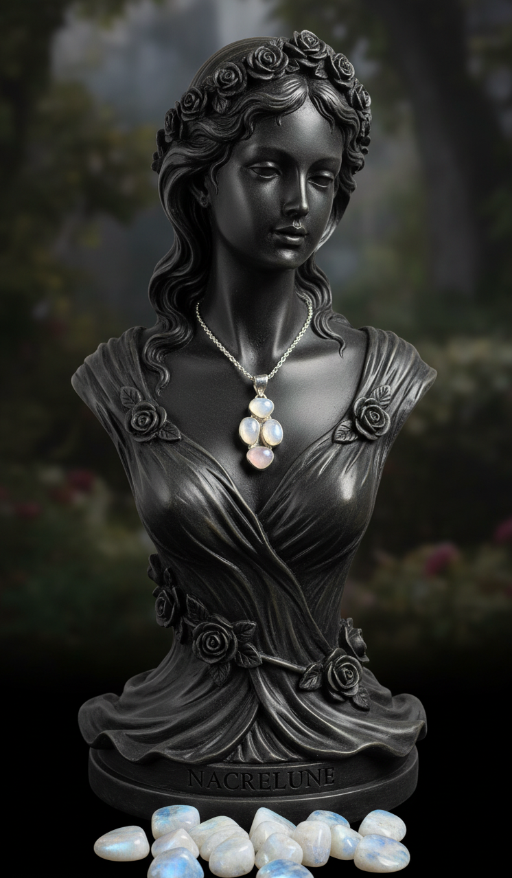 Pendentif en Argent 925 avec Pierres de Lune | NACRELUNE NACRELUNE pendentif