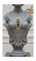 Pendentif Fantaisie Plume de Paon sur Longue Chaîne | NACRELUNE NACRELUNE pendentif
