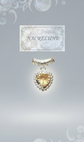 Pendentif en Argent en Forme de Cœur avec Topaze jaune | NACRELUNE NACRELUNE pendentif