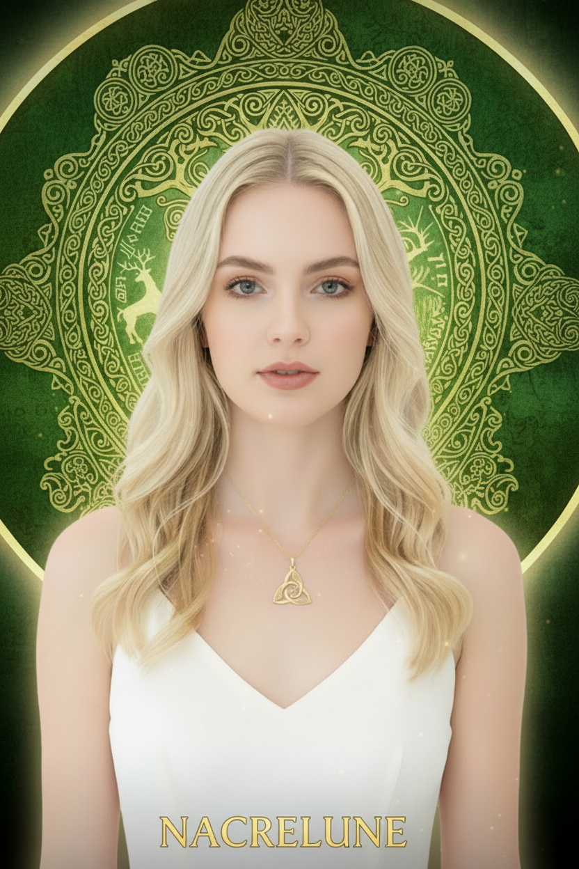 Pendentif Triskel Viking – Nœud Triquetra Plaqué Or | NACRELUNE NACRELUNE pendentif
