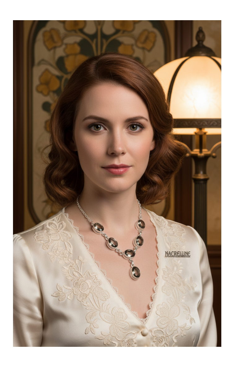 Collier Argent Sterling & Quartz Fumés Taillés – Pierre d'Ancrage | NACRELUNE nacrelune.com collier