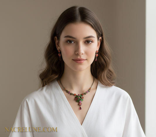 Parure fleurs NACRELUNE parure