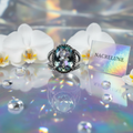 Bague en argent 925 avec topaze traitée mystique multicolore 59 nacrelune.com Bague