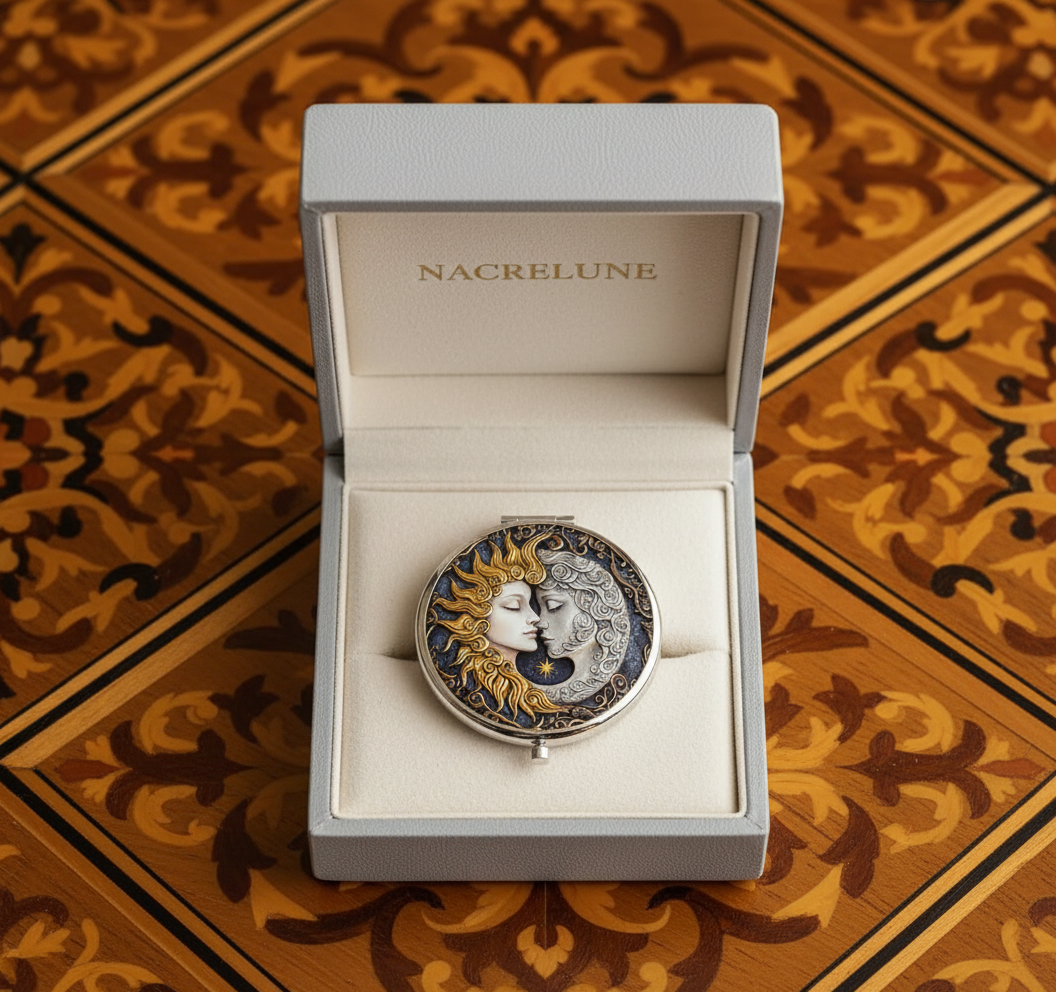 Miroir de maquillage pour le sac : choisissez votre modèle C lune et soleil NACRELUNE autre