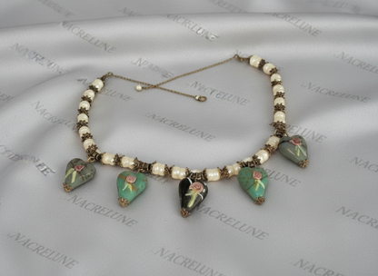 Collier en perles de verre NACRELUNE collier