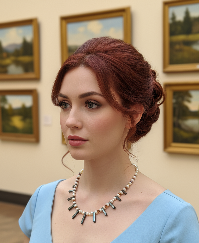 Collier de perles de nacre NACRELUNE collier