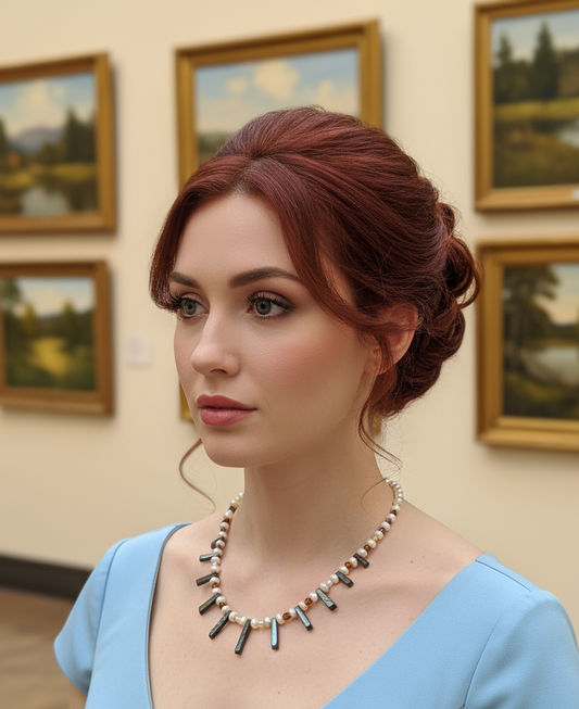 Collier de perles de nacre NACRELUNE collier