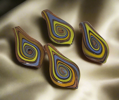Pendentif en verre artistique coloré