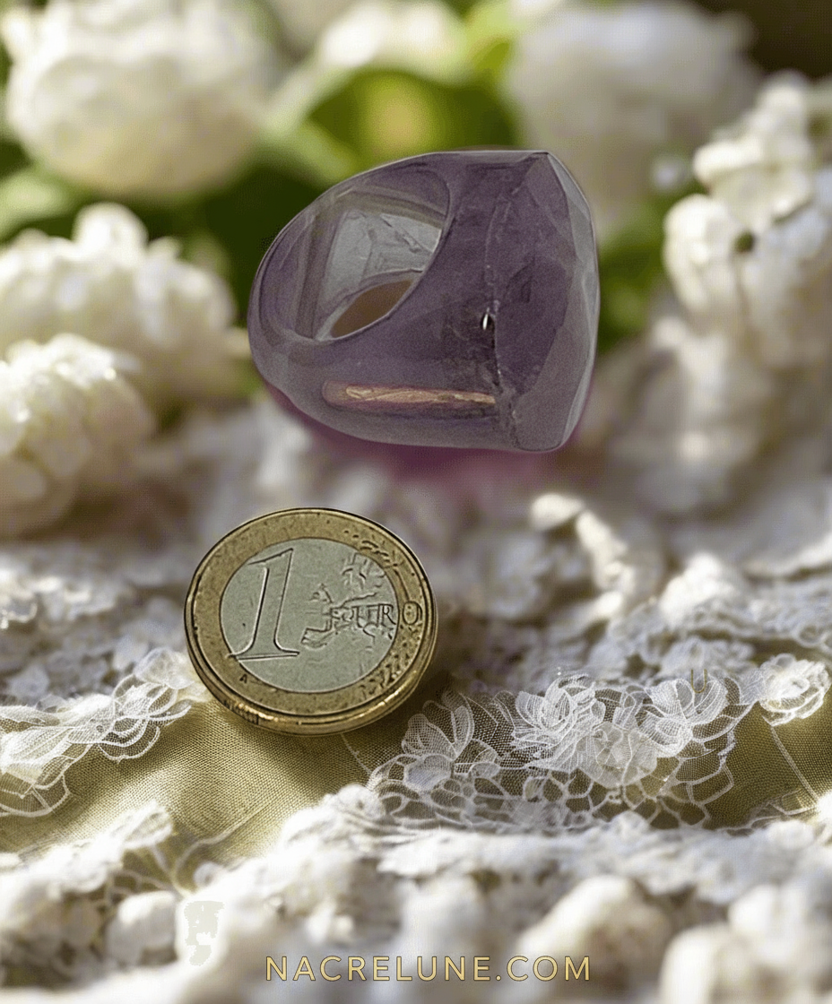 Bague en améthyste naturelle NACRELUNE Bague