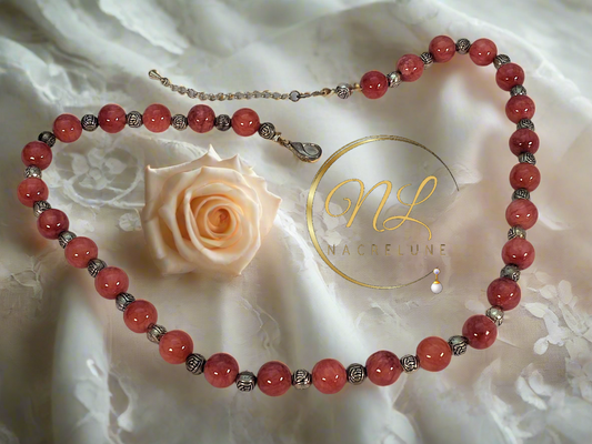 Collier en perles d’agate