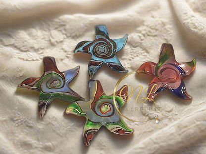 Pendentif en verre en forme d’étoile