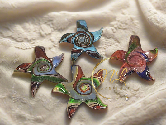 Pendentif en verre en forme d’étoile