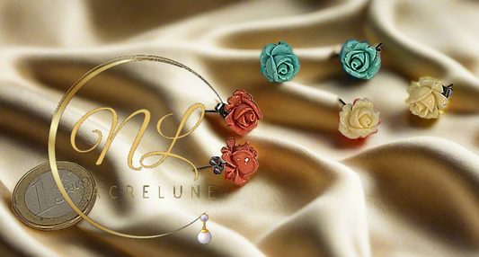 Lot de 3 paires de boucles d'oreille en résine