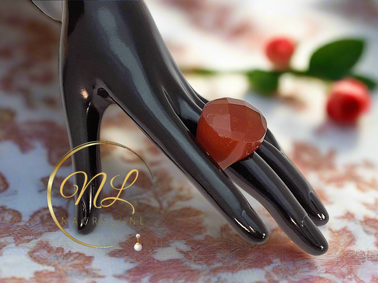 Bague en agate naturelle