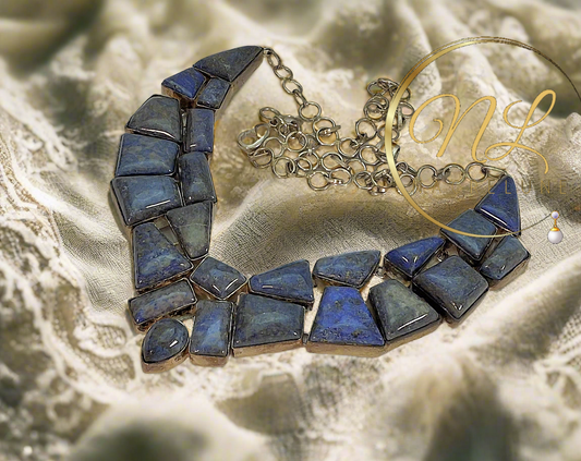 Collier en argent 925 et lapis lazuli
