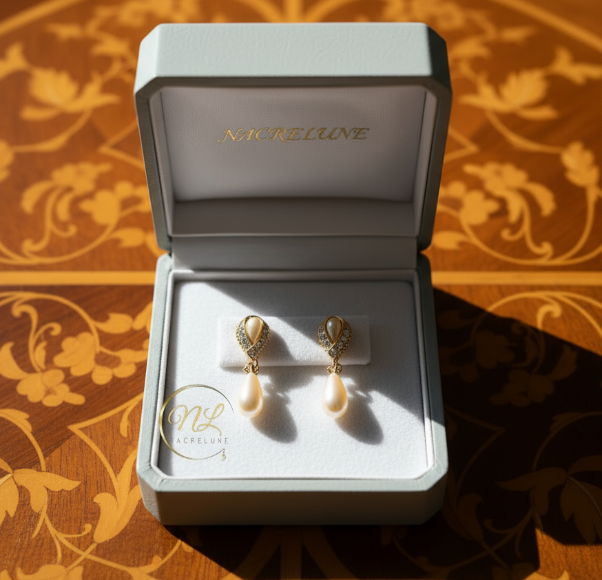 Boucles d’oreille perles fantaisie nacrelune.com boucles d'oreille