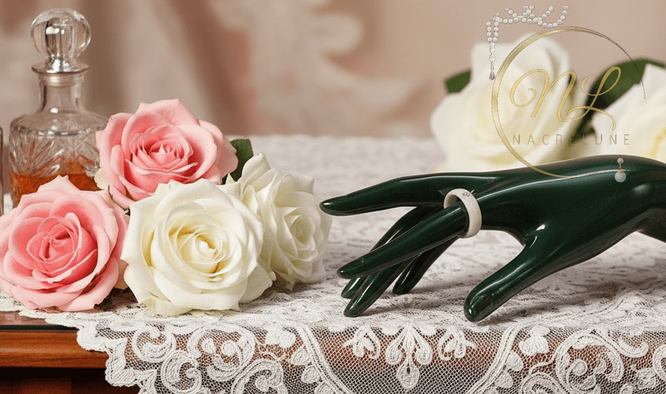 Bague en céramique : choisissez votre couleur NACRELUNE Bague