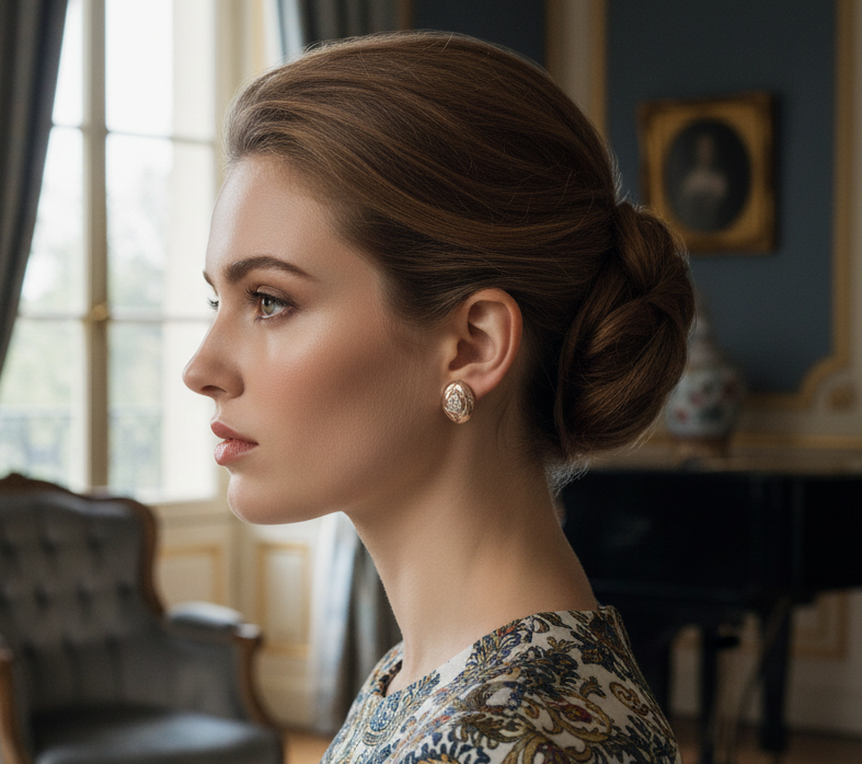 Boucles d’oreille imitation diamant NACRELUNE boucles d'oreille