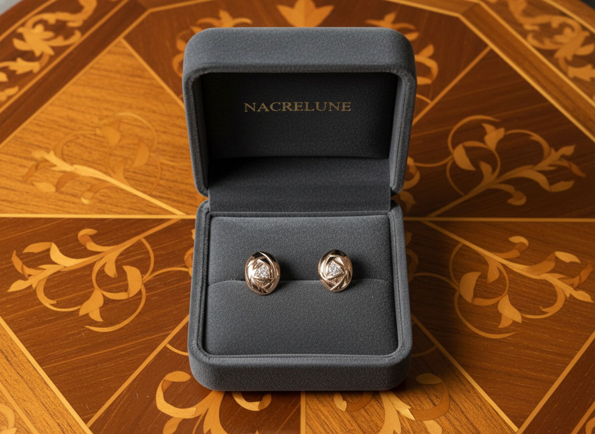 Boucles d’oreille imitation diamant nacrelune.com boucles d'oreille