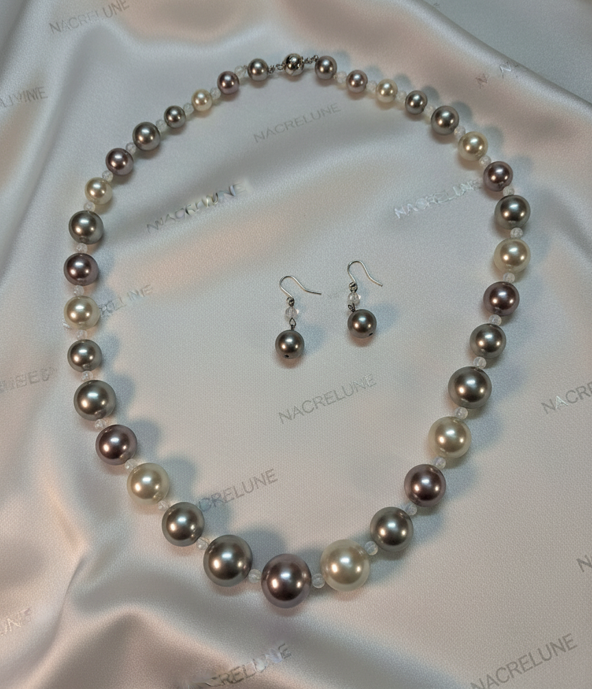 Parure perles de nacre NACRELUNE parure