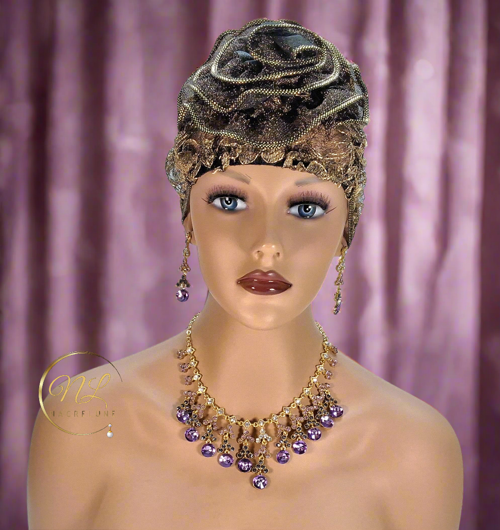 Parure en strass avec pampilles rondes : choisissez votre couleur