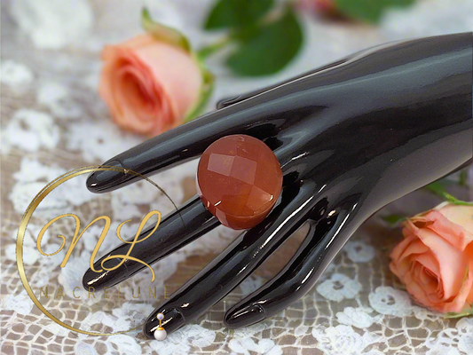 Bague en agate naturelle