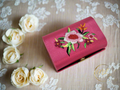 Grande boîte maquillage avec miroir : couleurs variées Rose foncé nacrelune.com accessoires