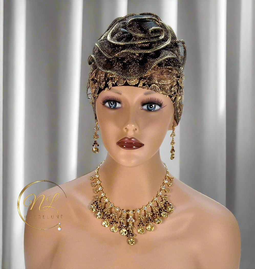 Parure en strass avec pampilles rondes : choisissez votre couleur