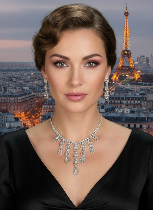 Parure strass complète NACRELUNE parure