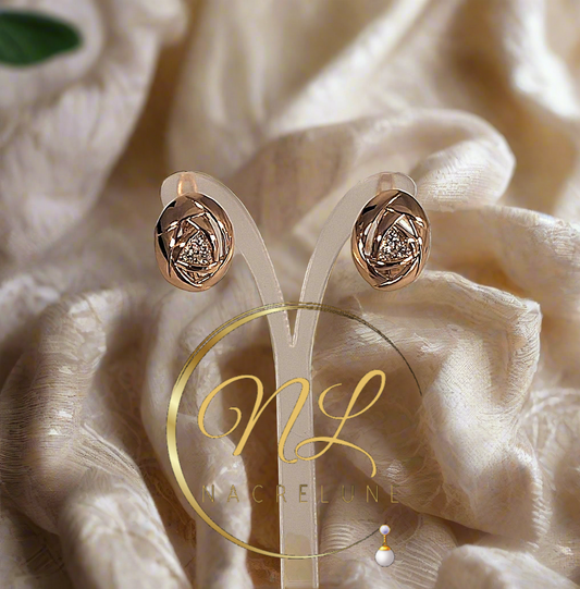 Boucles d’oreille imitation diamant