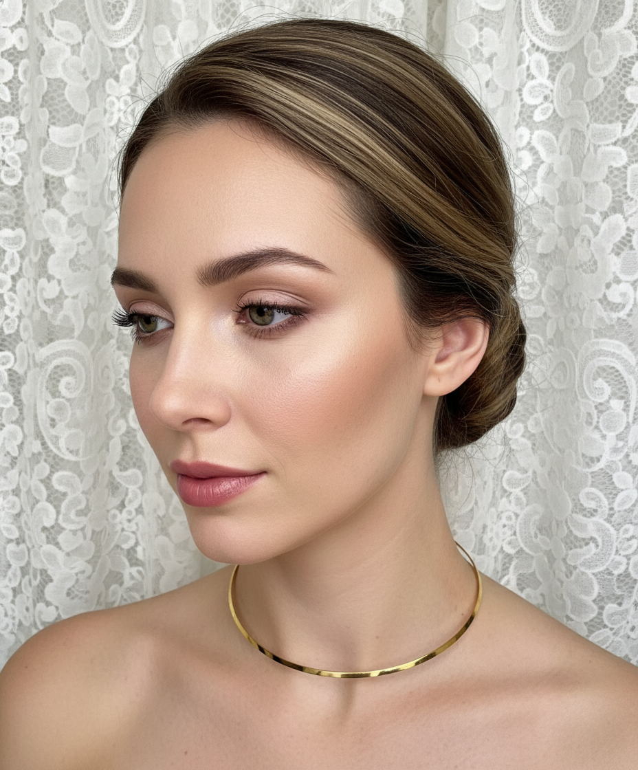 Chaîne en argent 925 ou tours du cou métalliques divers : choisissez votre longueur ou modèle Tour du cou rigide couleur doré 40cm NACRELUNE collier