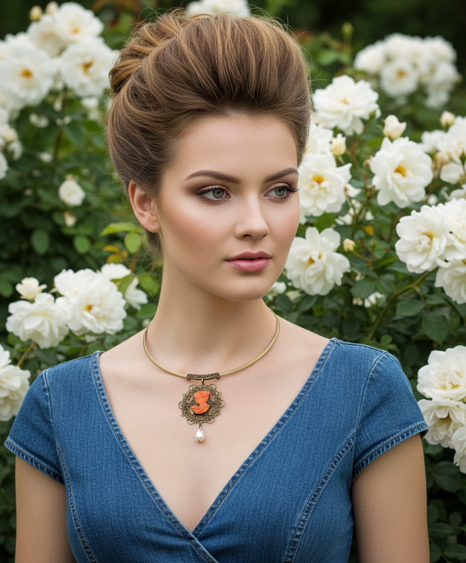 Pendentif en resine avec perle de culture nacrelune.com pendentif