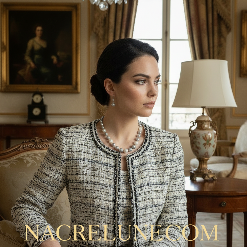 Parure perles de nacre NACRELUNE parure