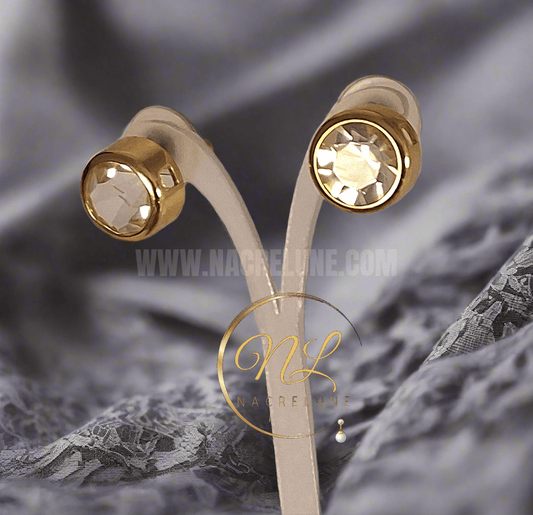 Boucles d’oreille imitation diamant