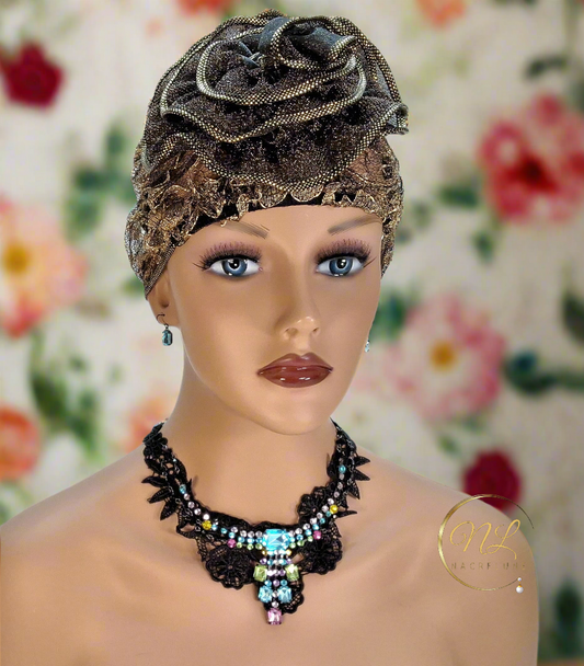 Parure en dentelle avec strass : choisissez votre couleur