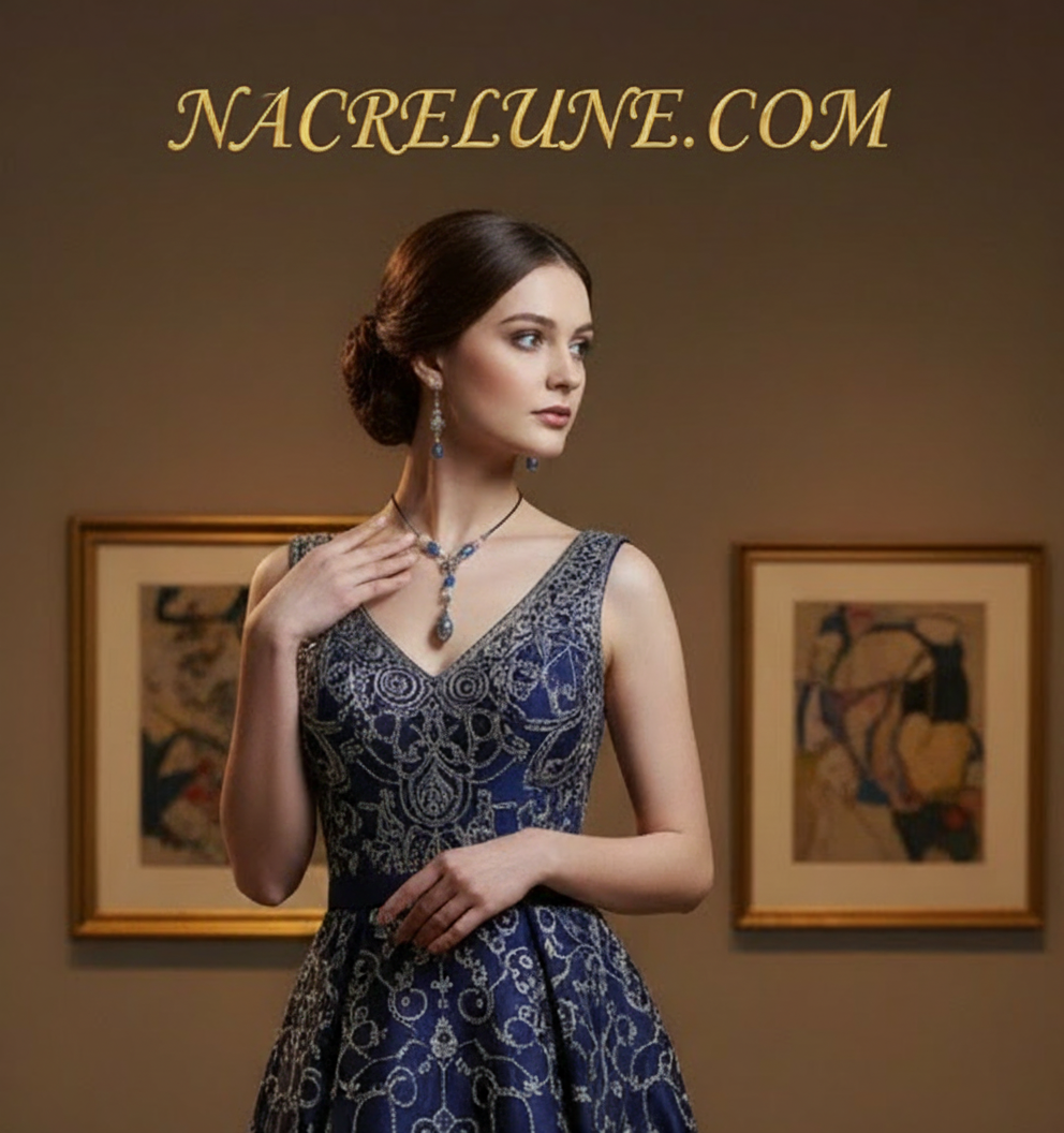 Parure en perles de quartz NACRELUNE parure