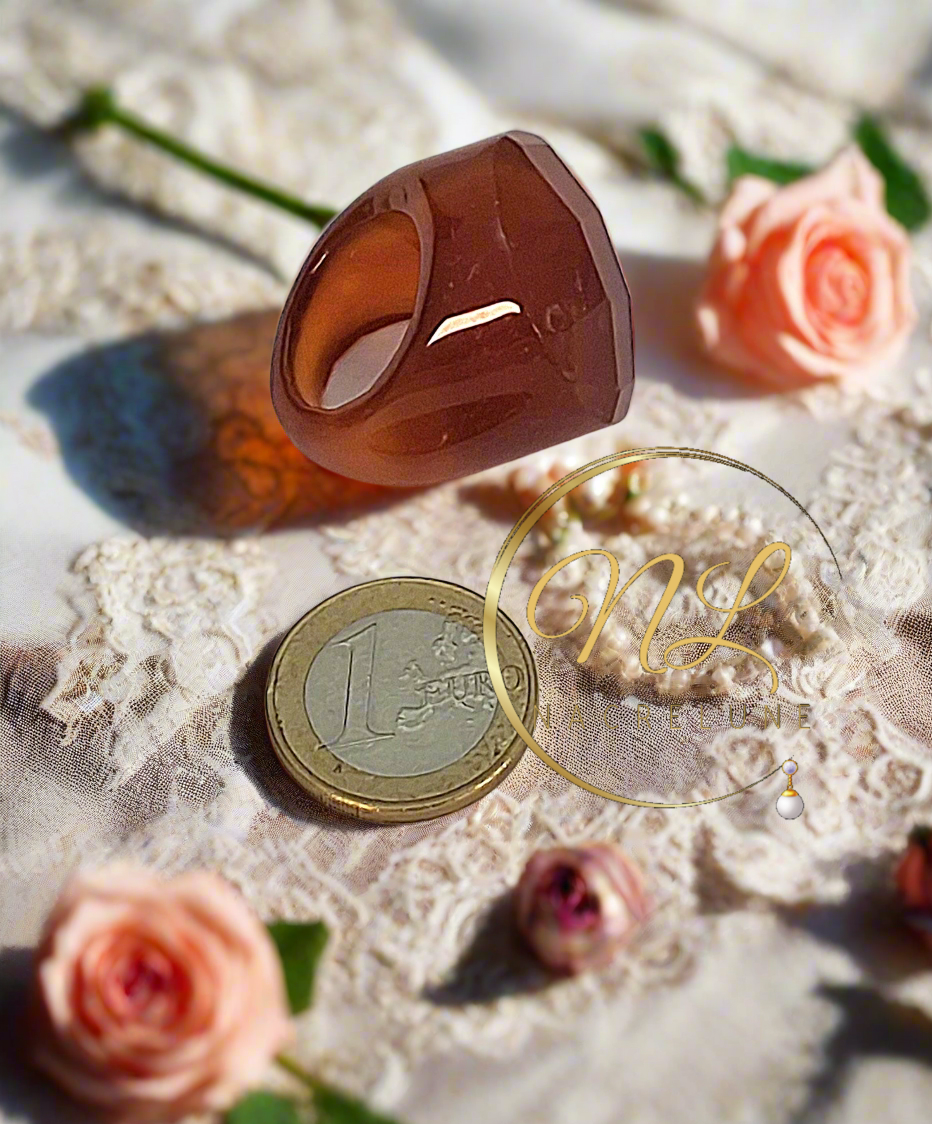 Bague en agate naturelle