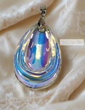 Pendentif en verre coloré Multicolore clair Grand nacrelune.com pendentif