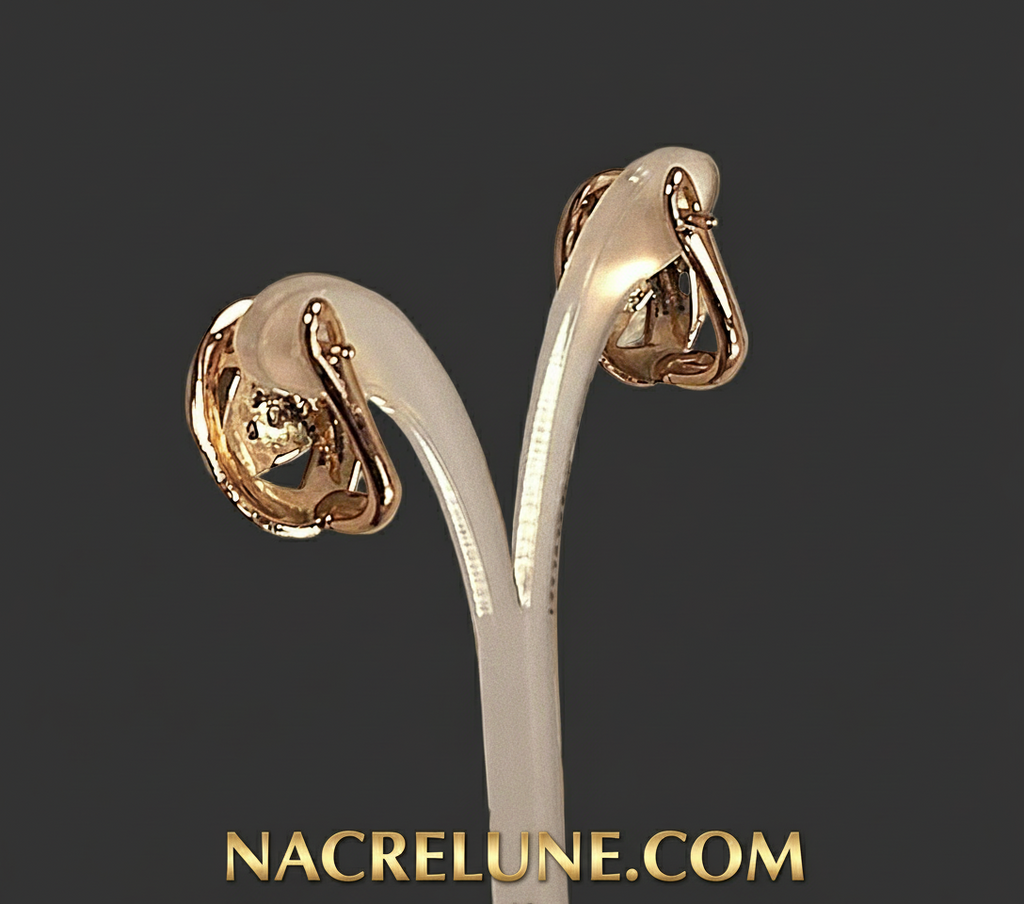 Boucles d’oreille imitation diamant nacrelune.com boucles d'oreille