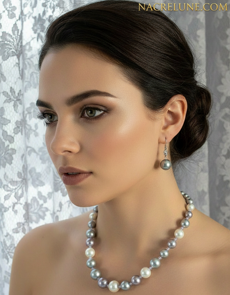 Parure perles de nacre NACRELUNE parure