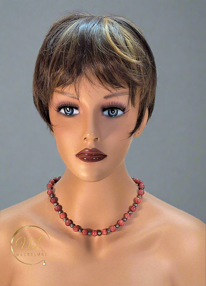 Collier en perles d’agate