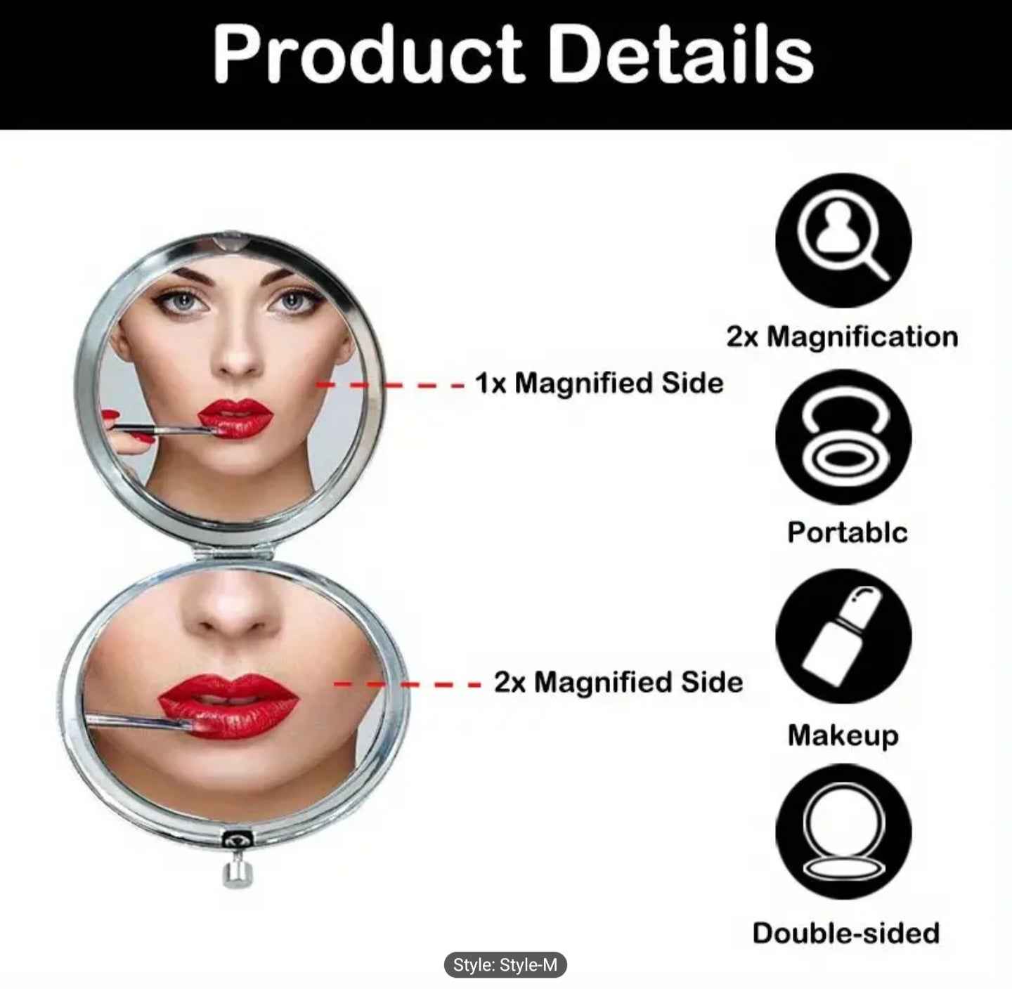 Miroir de maquillage pour le sac