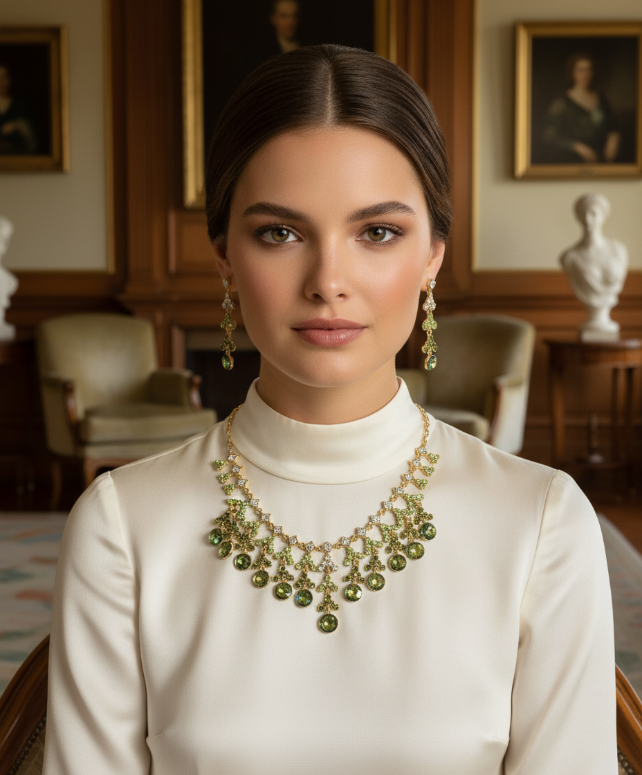 Parure en strass avec pampilles rondes : choisissez votre couleur nacrelune.com parure